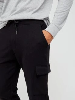 Very Man Cargo Pocket Joggers- Black -Barbou Clothing Shop VABKR SQ4 0000000004 BLACK MDd