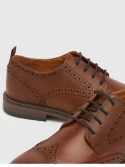 Schuh Rafe Leather Brogue Shoes -Barbou Clothing Shop VAJ3L SQ4 0000000143 BROWN SLt