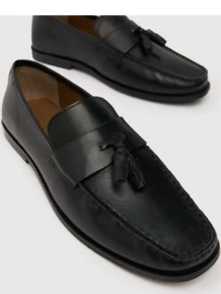 Schuh Rich Leather Loafers -Barbou Clothing Shop VAJ3Q SQ4 0000000004 BLACK SLt