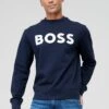 BOSS WeBasicCrew Sweatshirt - Dark Blue