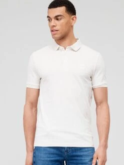 BOSS Passenger Slim Fit Polo Shirt-Light Beige