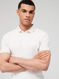 BOSS Passenger Slim Fit Polo Shirt-Light Beige -Barbou Clothing Shop VALJC SQ4 0000001343 LIGHT BEIGE MDd