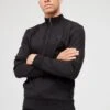 BOSS Sidney 42 Quarter Zip Sweatshirt - Black -Barbou Clothing Shop VALJW SQ1 0000000004 BLACK MDf