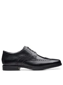 Clarks Howard Wing Shoes - Black