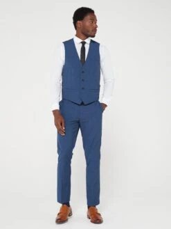Peter Werth X Very Slim Fit Check Waistcoat -Barbou Clothing Shop VB83P SQ3 0000000048 NAVY MDo