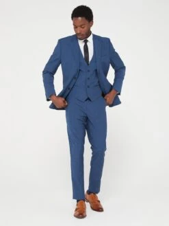 Peter Werth X Very Slim Fit Check Waistcoat -Barbou Clothing Shop VB83P SQ4 0000000048 NAVY MDd