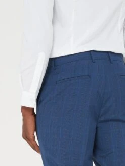 Peter Werth X Very Slim Fit Check Suit Trouser -Barbou Clothing Shop VB83R SQ5 0000000048 NAVY MDd1