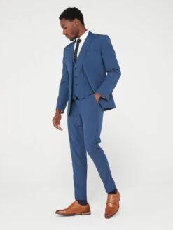 Peter Werth X Very Slim Fit Check Suit Trouser -Barbou Clothing Shop VB83R SQ6 0000000048 NAVY MDd2