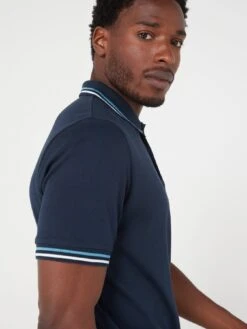 Peter Werth X Very Interlock Tipped Polo - Navy -Barbou Clothing Shop VB8A8 SQ5 0000000048 NAVY MDd1