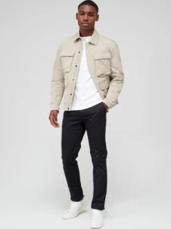 Calvin Klein Satin Stretch Slim Chinos - Black  -Barbou Clothing Shop VBLX1 SQ3 0000000004 BLACK MDo