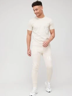 Calvin Klein Jeans Ck Spray Jogger - Beige -Barbou Clothing Shop VBNAZ SQ3 0000000108 BEIGE MDo
