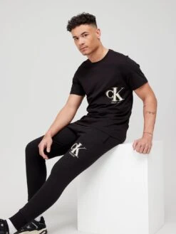 Calvin Klein Jeans Ck Spray Jogger - Black -Barbou Clothing Shop VBNB0 SQ3 0000000004 BLACK MDo