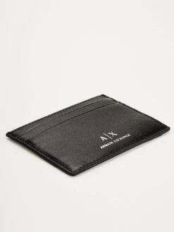 Armani Exchange Leather Credit Card Holder -Barbou Clothing Shop VBX7X SQ4 0000000004 BLACK SLd