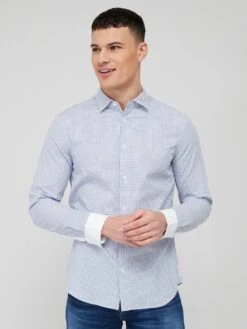 Armani Exchange Micro Check Shirt - Multi