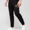 Armani Exchange Large Logo Ax Joggers - Black -Barbou Clothing Shop VBY6D SQ1 0000000004 BLACK MDf