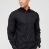 Armani Exchange Classic Shirt - Black 2 Armani Exchange Classic Shirt - Black -Barbou Clothing Shop VBY6V SQ1 0000000004 BLACK MDf