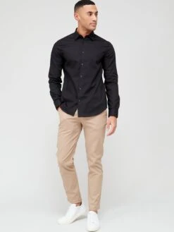 Armani Exchange Classic Shirt - Black -Barbou Clothing Shop VBY6V SQ3 0000000004 BLACK MDo