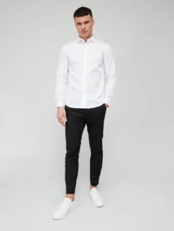 Armani Exchange Collar Detail Shirt - White -Barbou Clothing Shop VBY6Z SQ3 0000000013 WHITE MDo