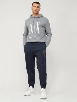 Armani Exchange AX Summer Beats Logo Joggers - Navy -Barbou Clothing Shop VBY70 SQ3 0000000048 NAVY MDo