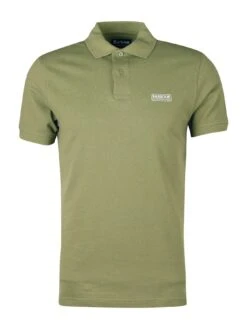 Barbour International Essential Polo Shirt - Green -Barbou Clothing Shop VCB3S SQ6 0000000005 GREY MDd2