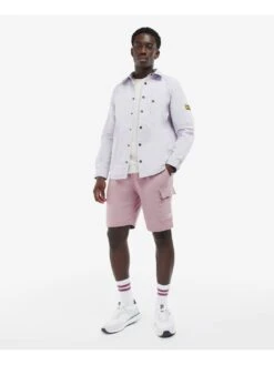 Barbour International Link Overshirt - Purple -Barbou Clothing Shop VCB5K SQ3 0000000039 PURPLE MDo