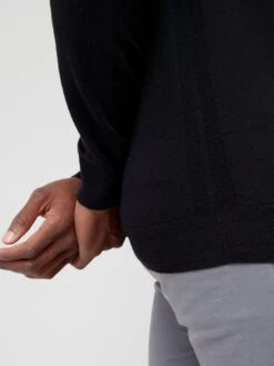 Everyday Cotton Rich Crew Neck Jumper - Black  -Barbou Clothing Shop VD6WF SQ5 0000000004 BLACK MDd1