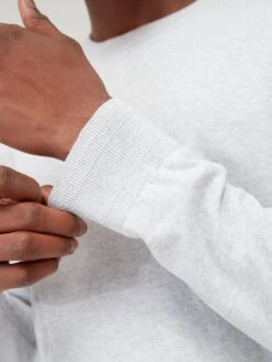 Everyday Cotton Rich Crew - Light Grey -Barbou Clothing Shop VD6WG SQ5 0000000215 LIGHT GREY MDd1