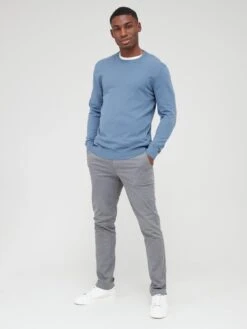 Everyday Cotton Rich Crew Neck Jumper - Blue -Barbou Clothing Shop VD6WK SQ3 0000000020 BLUE MDo
