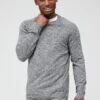 Very Man Trimarl Crew Neck Jumper - Grey  -Barbou Clothing Shop VD6YK SQ1 0000000005 GREY MDf