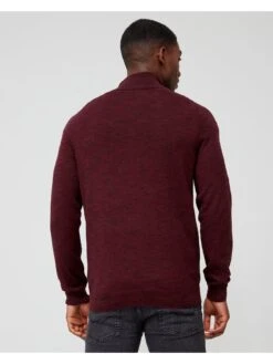 Very Man Trimarl 1/4 Zip Jumper - Dark Red -Barbou Clothing Shop VD6YP SQ2 0000000017 RED MDb