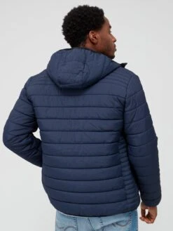 Everyday Crinkle Nylon Lightweight Padded Jacket -Barbou Clothing Shop VD71W SQ2 0000000048 NAVY MDb