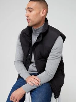 Very Man Midweight Gilet - Black -Barbou Clothing Shop VD72B SQ4 0000000004 BLACK MDd