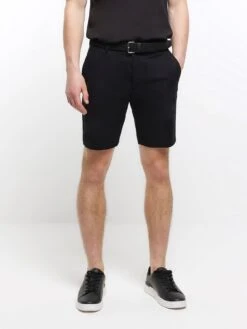 River Island Core Belted Chino Short