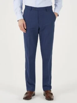 Skopes Tuscany Tailored Fit Trousers - Navy
