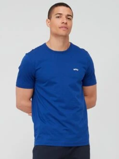 BOSS Curved Regular Fit T-shirt - Blue 