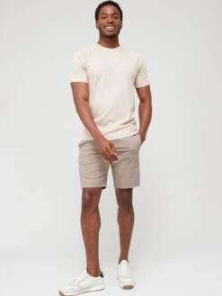 BOSS Thilix Regular Fit T-shirt - Beige  -Barbou Clothing Shop VFD0C SQ3 0000000878 MEDIUM BEIGE MDo