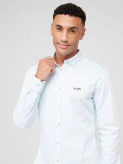 BOSS Biado_r Regular Fit Shirt - Blue  -Barbou Clothing Shop VFD0G SQ4 0000000020 BLUE MDd
