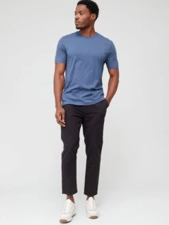 BOSS Thompson 01 Regular Fit T-shirt - Navy  -Barbou Clothing Shop VFDZN SQ3 0000000020 BLUE MDo