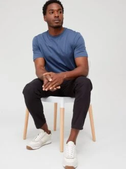 BOSS Thompson 01 Regular Fit T-shirt - Navy  -Barbou Clothing Shop VFDZN SQ4 0000000020 BLUE MDd