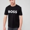 BOSS Tiburt 354 Regular Fit T-shirt - Black  -Barbou Clothing Shop VFE3X SQ1 0000000004 BLACK MDf