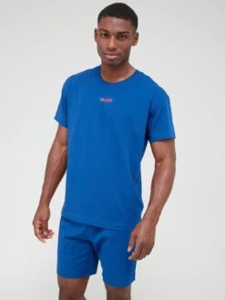HUGO Bodywear Linked Lounge T-shirt - Blue