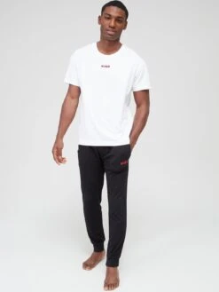 HUGO Bodywear Linked Lounge T-shirt - Natural -Barbou Clothing Shop VFRIZ SQ3 0000000003 NATURAL MDo
