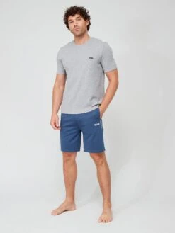 BOSS Bodywear Waffle Lounge T-shirt - Grey -Barbou Clothing Shop VFS9T SQ3 0000000005 GREY MDo