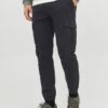 Jack & Jones Joe Cuffed Cargo Trousers - Black -Barbou Clothing Shop VFSB4 SQ1 0000000004 BLACK MDf