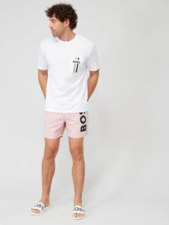 BOSS Octopus Swim Shorts - Pink -Barbou Clothing Shop VFSDF SQ3 0000000367 LIGHT PINK MDo