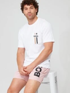 BOSS Octopus Swim Shorts - Pink -Barbou Clothing Shop VFSDF SQ5 0000000367 LIGHT PINK MDd1