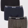 BOSS Bodywear 3 Pack Power Design Trunks - Multi