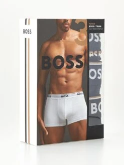 BOSS Bodywear 3 Pack Power Design Trunks - Multi -Barbou Clothing Shop VFSHP SQ4 0000000029 MULTI SLd1
