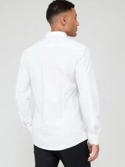 HUGO Elisha02 Extra Slim Fit Long Sleeve Shirt - White -Barbou Clothing Shop VFZC3 SQ2 0000000013 WHITE MDb