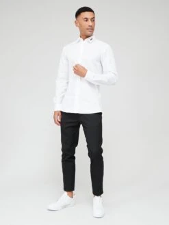 HUGO Elisha02 Extra Slim Fit Long Sleeve Shirt - White -Barbou Clothing Shop VFZC3 SQ3 0000000013 WHITE MDo